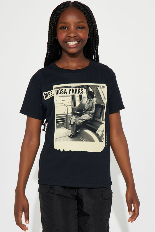 Mini Mrs. Rosa Parks Short Sleeve Tee - Black