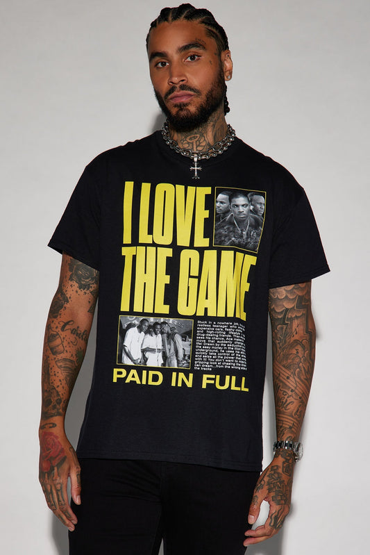 Paid In Full I Love The Game Short Sleeve Tee - Black